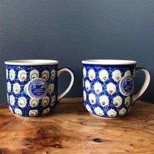 Set of Polish Pottery mugs (NEW)